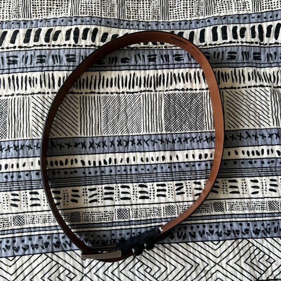 Joseph Abboud Men's Black Genuine Leather Belt Size 34 Formal Business Office - Picture 2 of 8